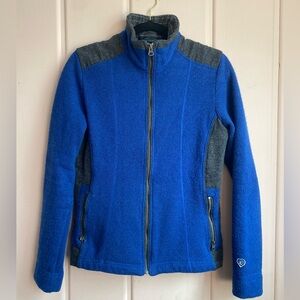 KÜHL Blue and Gray Fleece Jacket